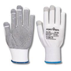 A118 Grip 13 PVC Dotted Touchscreen Glove (Pk12)