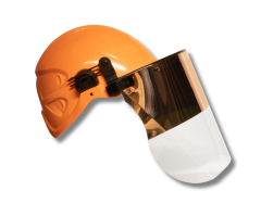 Centurion High Heat Duo Copper/Clear Triacetate Face Screen