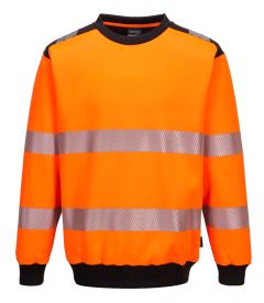 PW379 PW3 Hi-Vis Crew Neck Sweatshirt