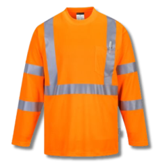 S191 Hi-Vis Long Sleeved Pocket T-Shirt