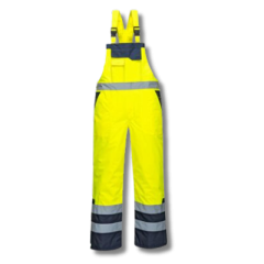 S489 Hi-Vis Contrast Winter Bib and Brace